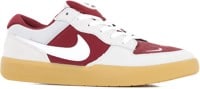 Nike SB Force 58 Skate Shoes - team red/white-summit white-gum lt brown
